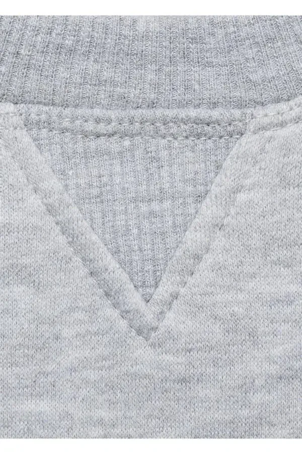 Embroidered Detail Cotton Sweatshirt - 6