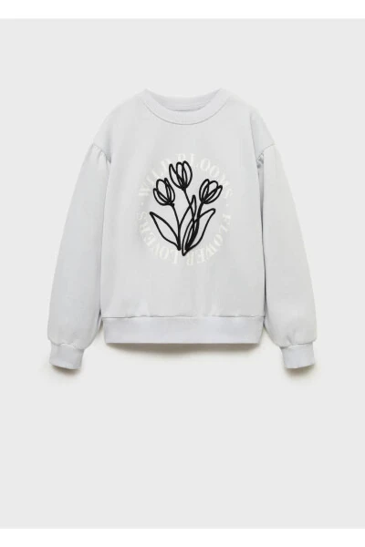 Embroidered detailed cotton sweatshirt - 3