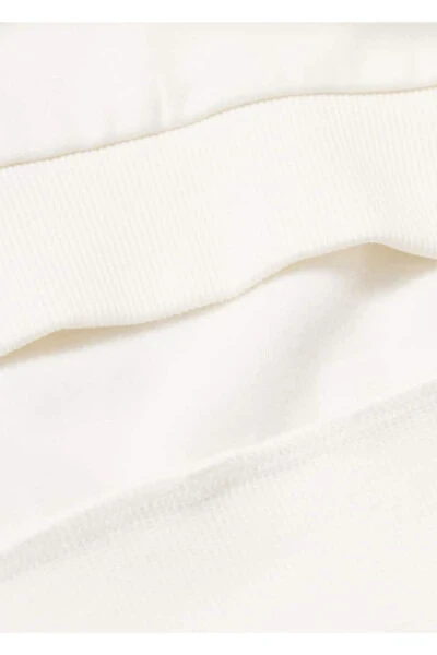 Embroidered Detailed Cotton Sweatshirt - 6