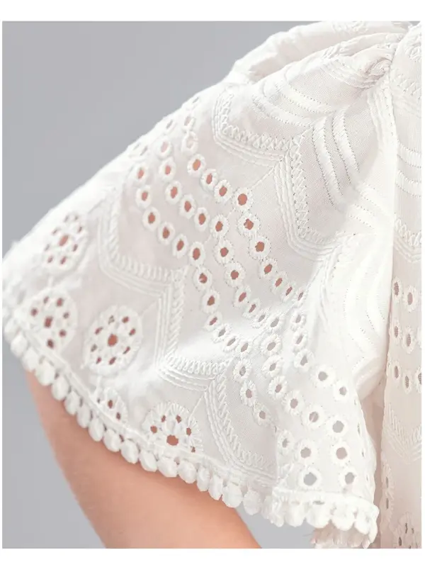 Embroidered Dress with Backpack for Girls - 5