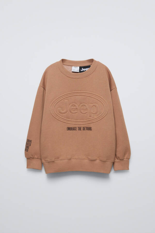 EMBROIDERED JEEP ® SWEATSHIRT-tawny brown - 1