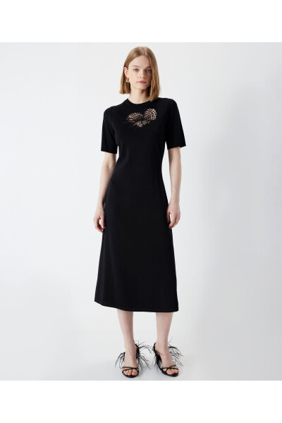 Embroidered Knit Dress - 19