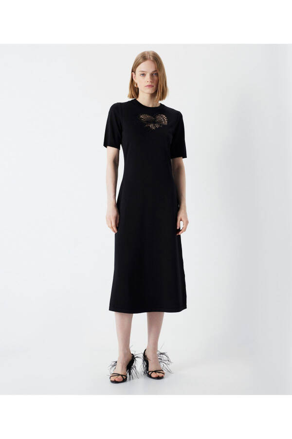 Embroidered Knit Dress - 21