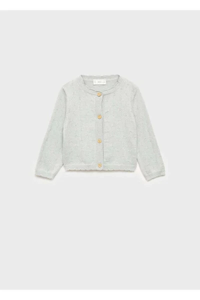 Embroidered Knitted Cardigan - MANGO BABY