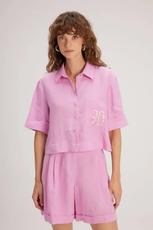 Embroidered Logo Shirt - 1