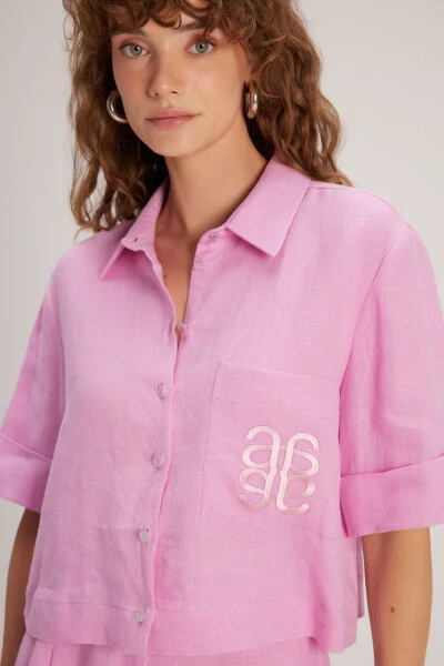 Embroidered Logo Shirt - 4