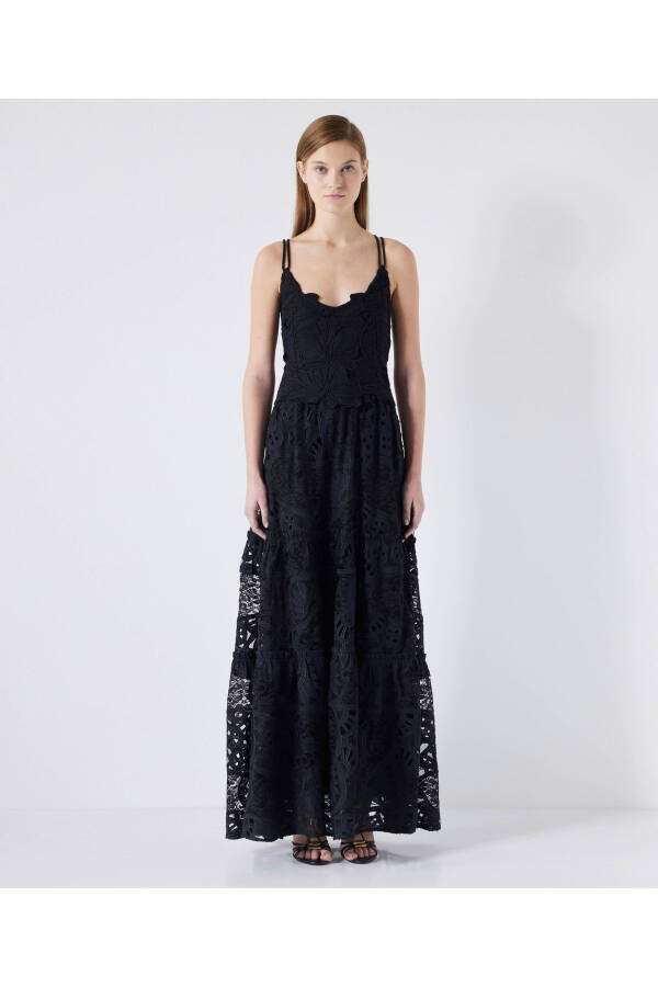 Embroidered Maxi Dress - 19