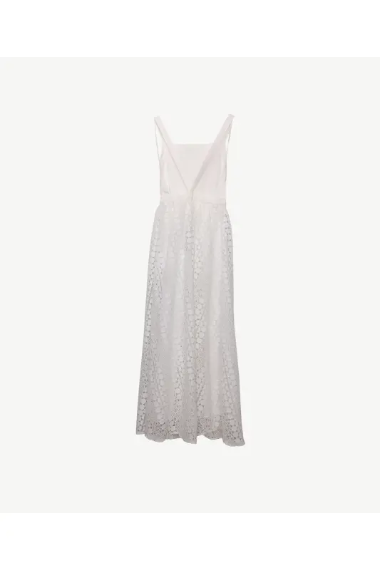 Embroidered Midi Dress - 2
