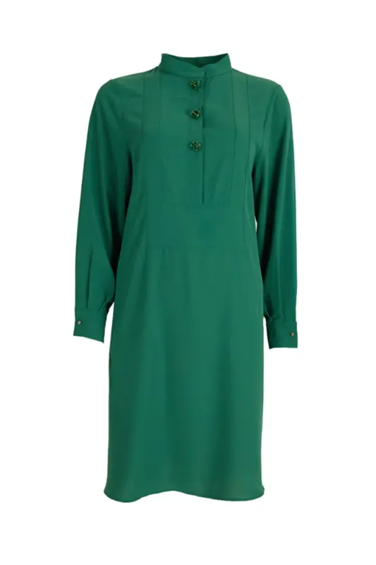 Embroidered Patch Detailed Tunic-Green - AKER