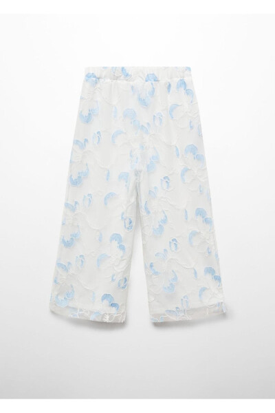 Embroidered tulle pants - 3