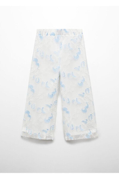 Embroidered tulle pants - MANGO KIDS (1)