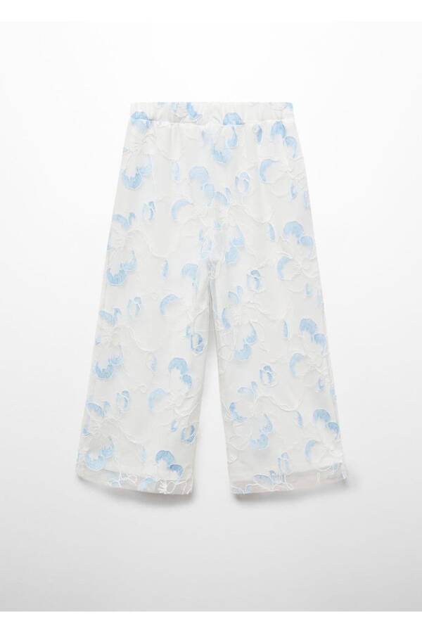 Embroidered tulle pants - 3