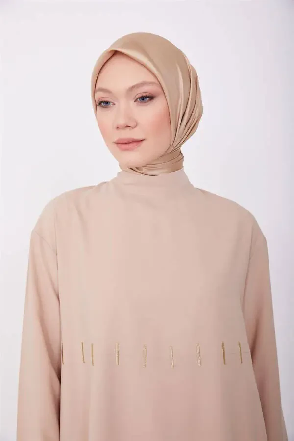 Embroidered Tunic 23k4718 Beige - 1