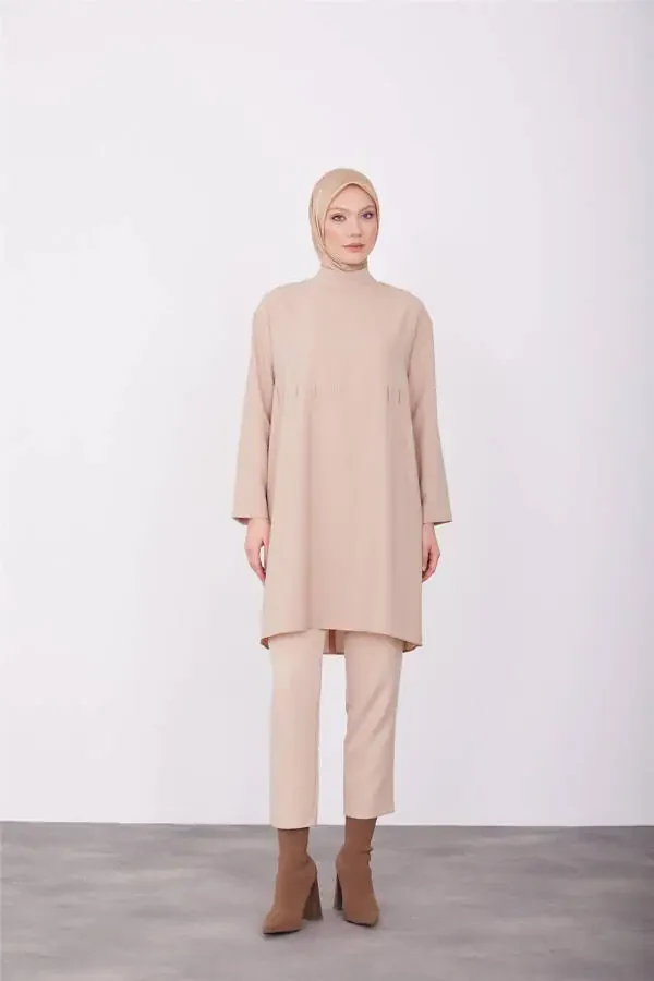 Embroidered Tunic 23k4718 Beige - 3