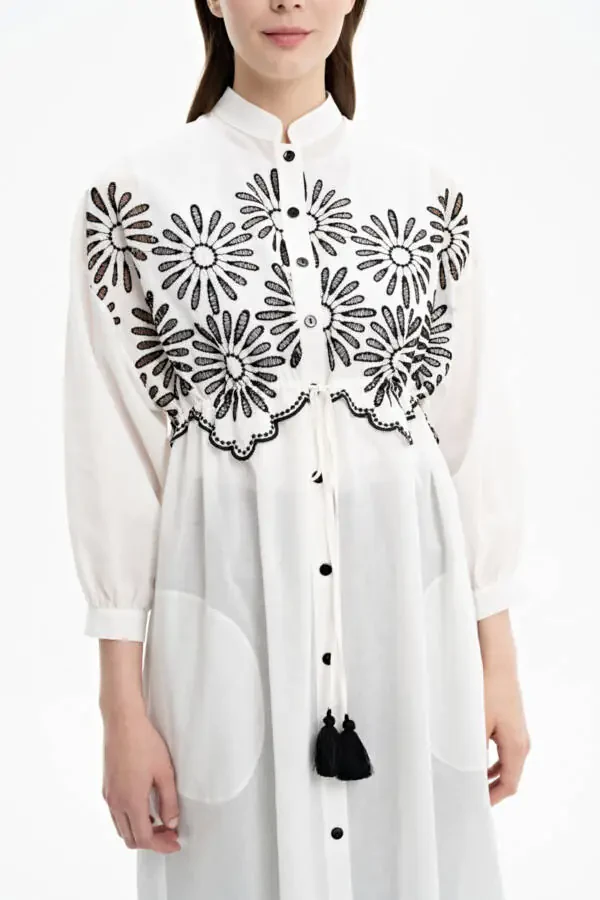 Embroidered Voile Tunic - 4