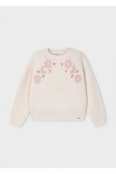 Embroidered Winter Girls' Sweater - MAYORAL