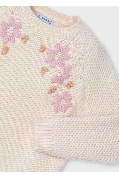 Embroidered Winter Girls' Sweater - MAYORAL (1)