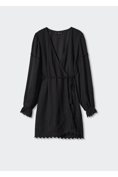 Embroidered Woven Dress - 3