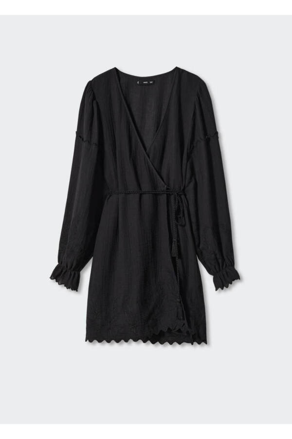 Embroidered Woven Dress - 3