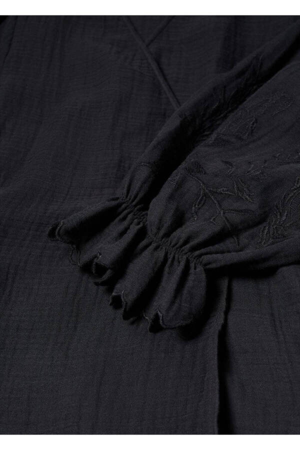 Embroidered Woven Dress - 6