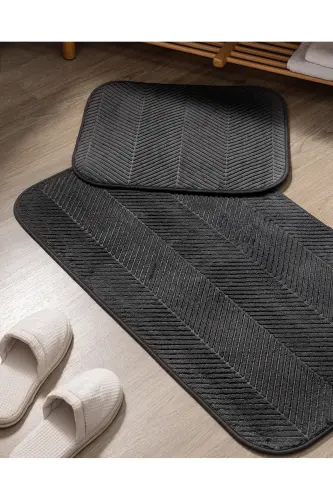Emele 2'li Banyo Paspası - Antrasit-ANTRASİT 