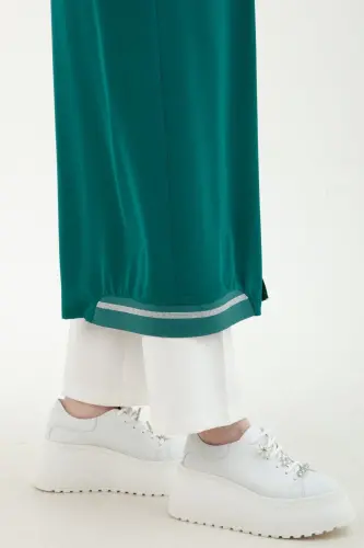 Emerald Women's Elastic Sleeve Tunik with Pockets and Zipper - 6