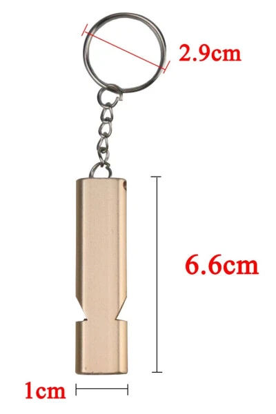 Emergency Whistle S.o.s Keychain Aluminum Whistle Keychain Camping Hiking Accessories Tools - 3
