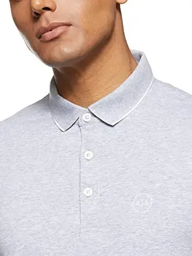 Emporio Armani erkaklar qisqa yengli jersi trikotaj polo - 3