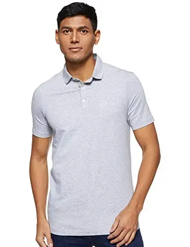 Emporio Armani erkaklar uchun qisqa yengli jersi trikotaj polo ko'ylagi - 1