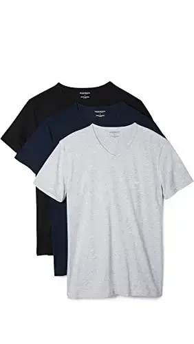 Emporio Armani Men's 3-Pack Regular Fit V-Neck Undershirt 