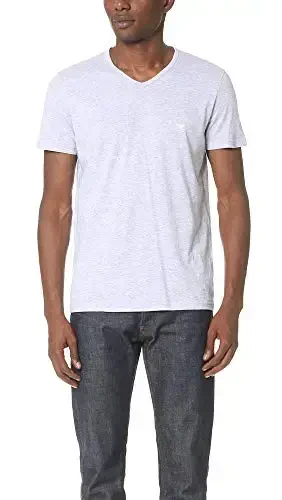 Emporio Armani Men's 3-Pack Regular Fit V-Neck Undershirt - 2
