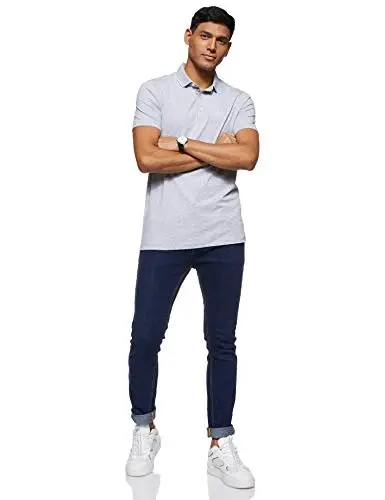 Armani Exchange Mens Slim Fit Cotton Pique Tipped Polo - 4