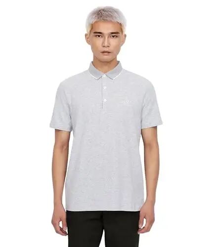 Emporio Armani Mens Short Sleeve Jersey Knit Polo - A|X ARMANI EXCHANGE