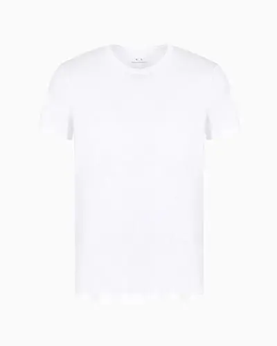 Emporio Armani Mens Solid Colored Basic Pima Crew Neck - 1