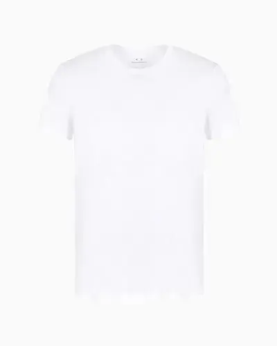 Emporio Armani Mens Solid Colored Basic Pima Crew Neck 
