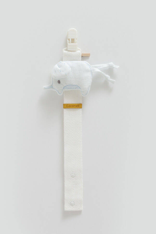 Emzik Askısı FİL Figürlü Yenidoğan Bebekler ve 0-18 Ay İçin Uyumlu MAVİ RENK - 1