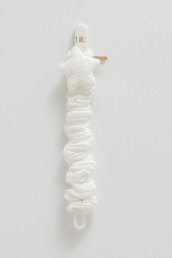 Emzik Askısı YILDIZ Desenli Yenidoğan Bebekler ve 0-18 Ay İçin Uyumlu EKRU RENK - 1