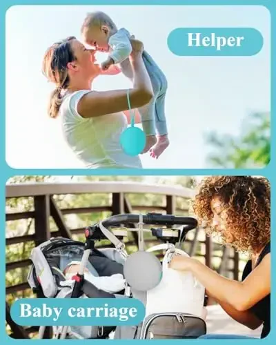 Sopkdey Pacifier Case, Holder for Traveling Baby Essentials Set - BPA Free - 6