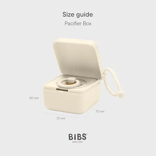 BIBS Pacifier Box with Loop for Storing & Carrying Soothers | 100% BPA Free Material | Designed & Made in Denmark | Hunter Green - 2