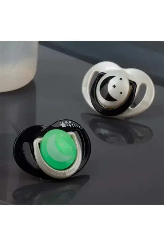 Emzik saqlash qutisi Black & Pearl naqshli Kecha & Kunduz 12 Oy 2 Talik - 6