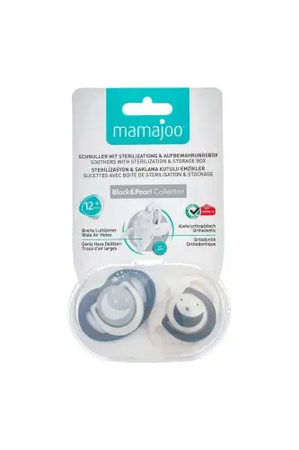 Emzik saqlash qutisi Black & Pearl naqshli Kecha & Kunduz 12 Oy 2 Talik - 7