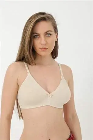 Ten Emzirme Sütyeni Pamuklu Likralı - BÜYÜKBEDENIZ (1)