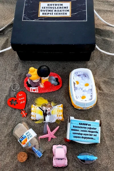 En Romantik Kişiye Özel Hediye Sevgiliye Yaz Temalı Doğum Günü Yıldönümü 2dark5kum0 - 5
