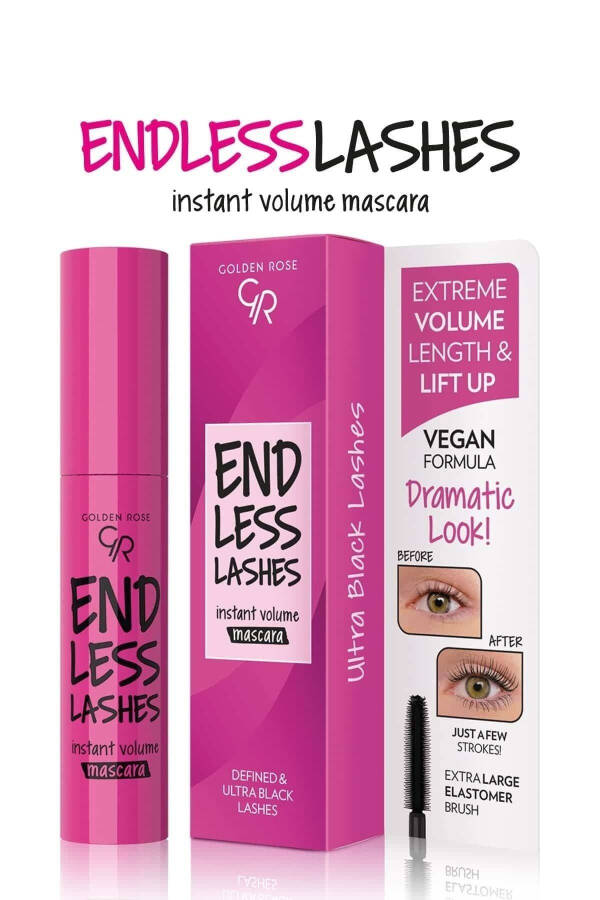 Endless Lashes Mascara - Black - Curling Mascara - 8691190440930 - 5