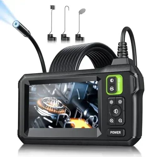 Endoscope Camera with Light, Inspection Borescope Camera with 4.3