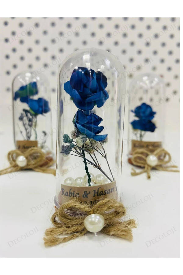 Engagement, Henna, Wedding, Birthday, Condolence, Wedding Favor, Plastic Flower Souvenir, 10 Pieces - 1