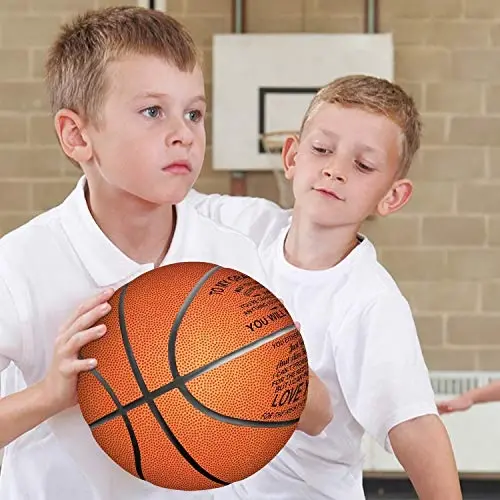Engraved 29.5 Inch Basketball - Personalized Indoor/Outdoor Game Ball For Son & Grandson - You Will Never Lose Encouragement Gift for Christmas, Graduation, Birthday - 4