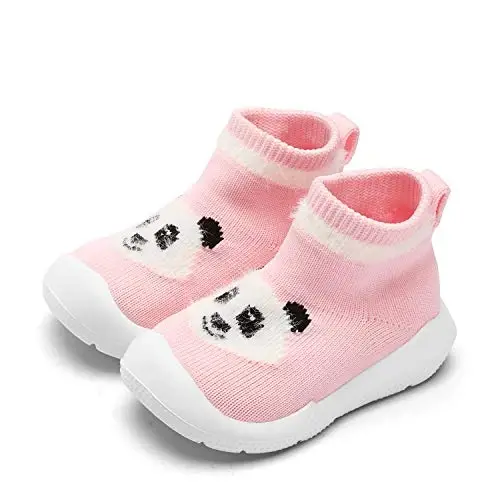 Engtoy Baby Shoes & Socks - Non-Slip Breathable Slippers with Soft Rubber Sole - Baby Boys & Girls Slip On Sneakers - 4
