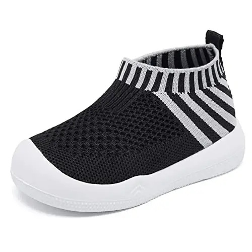Engtoy Baby Shoes & Socks - Non-Slip Breathable Slippers with Soft Rubber Sole - Baby Boys & Girls Slip On Sneakers - 1