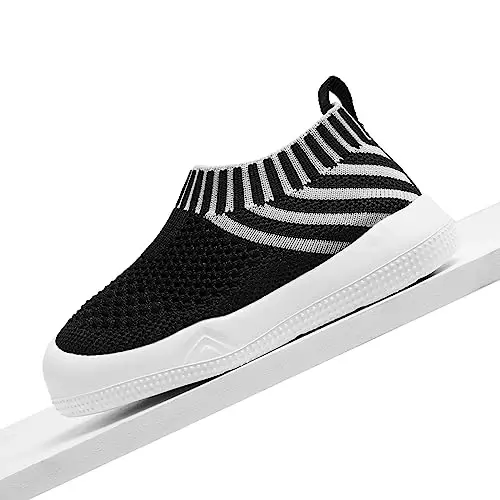 Engtoy Baby Shoes & Socks - Non-Slip Breathable Slippers with Soft Rubber Sole - Baby Boys & Girls Slip On Sneakers - 6